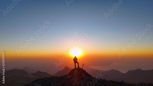 Epic Mountain Top Drone Orbit