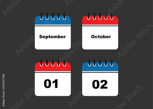 Modern Black Calendar Glyph Icons Collection for Date and Schedule