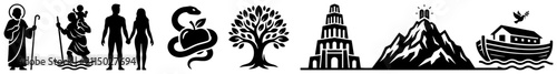 Photos Biblical stories collection from genesis to ten commandments featuring adam and