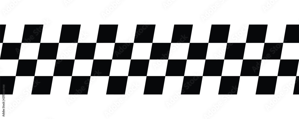 Obraz premium Seamless checkered flag pattern, racing flag background