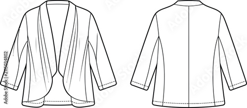 Konstfotografi Black and white of two women's blouses with ruffled sleeves ruffles