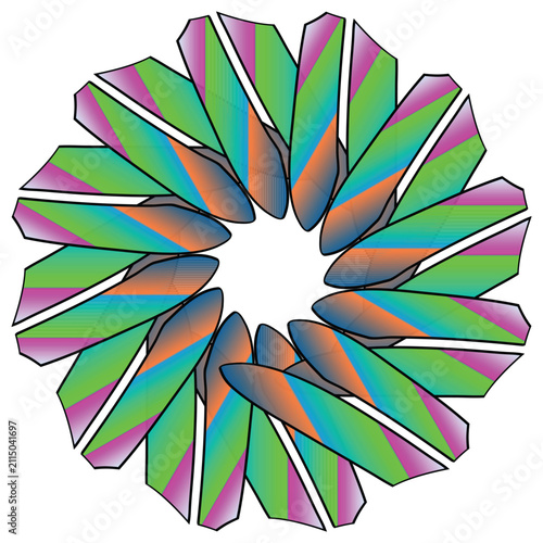 Decorative Floral Silhouette
