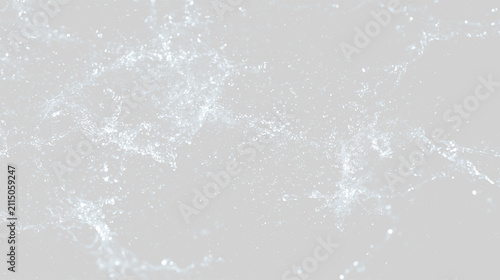 Foto Water splashes on a transparent background with details of bubbles and liquid mo