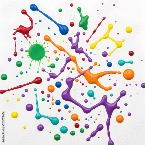 vector illustration of a colorful splashes