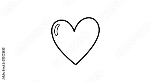 Photography Simple heart icon with gloss highlight