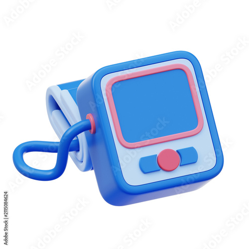 3d blood pressure medical icon