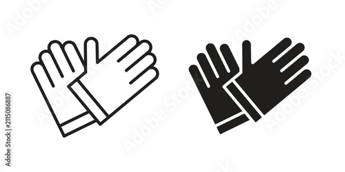 Konstfotografi Gloves icon vector logos series. EPS10
