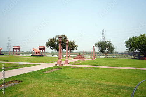 Yamuna Ghat, Sacred Reflections of Old Delhi, Beautiful Green Landscape, Yamuna Bed, New Delhi, India
