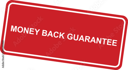 Money back guarantee stamp seal icon for business sales promotion