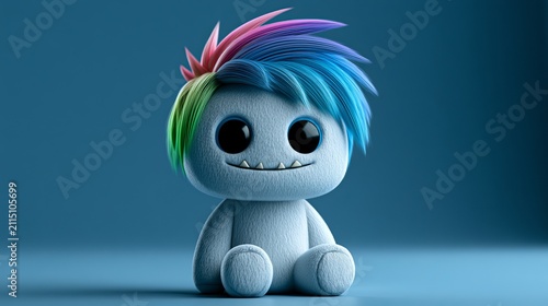 Toy character with spiky teet. 