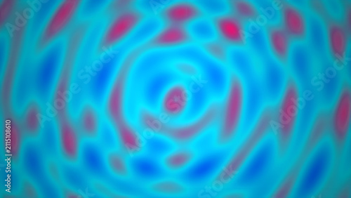 Abstract blue and pink circular ripple wave background