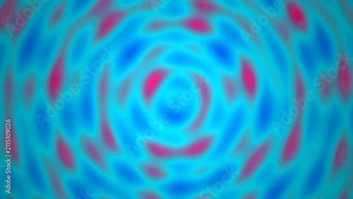 Abstract blue and pink circular ripple pattern background