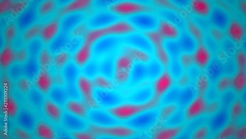 Abstract blue and red wavy liquid background pattern