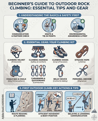 Beginner’s Guide to Outdoor Rock Climbing: Essential Tips and Gear