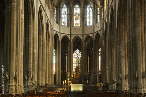 interior of cathedral in dunkirk