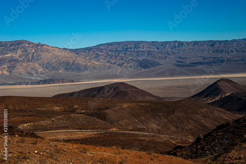 Canvastavla View of Death Valley National park from Father Crowley scenic overlook