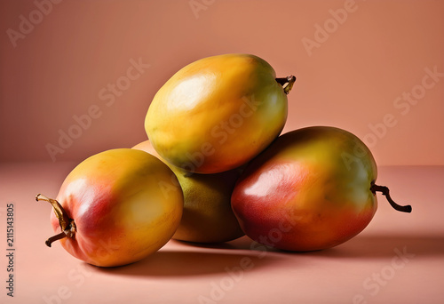 Pile of fresh ripe mangoes ...