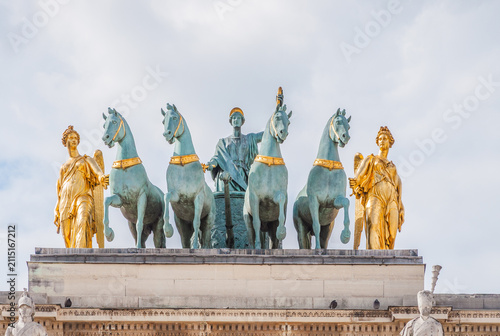 Quadriga Sculpture on Arc de Triomphe du Carrousel