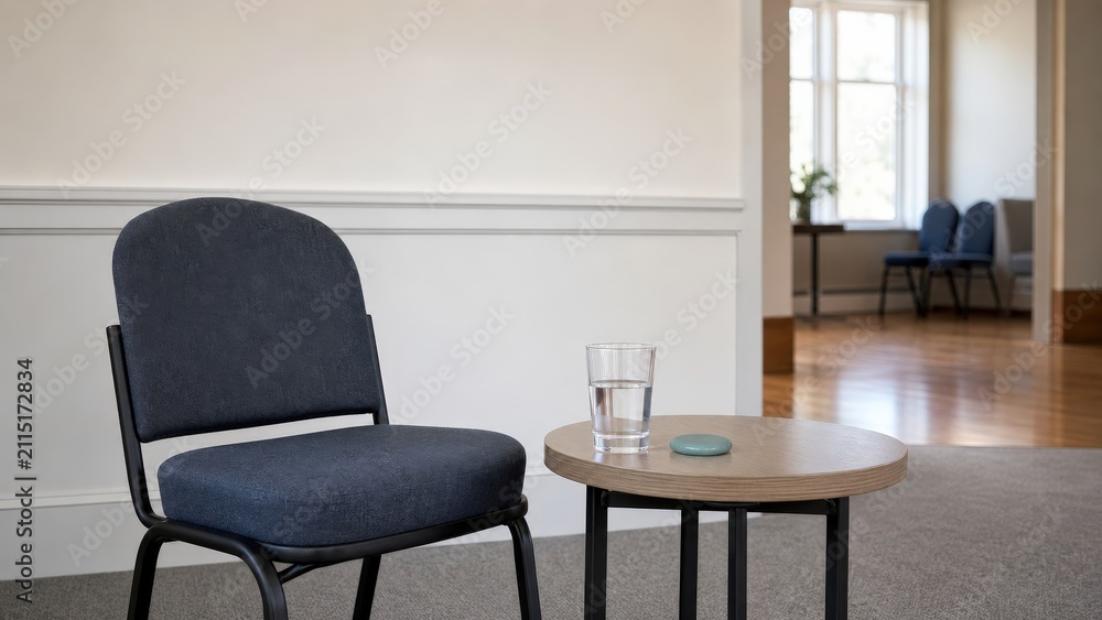 Fototapeta premium Dementia Friendly Community Welcoming Quiet Corner in Inclusive Venue
