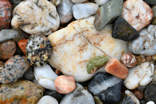 Colorful sea stones