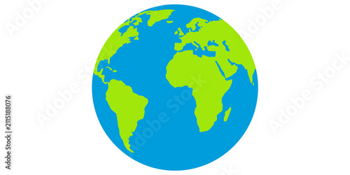 Фотография Global earth globe icon representing worldwide connectivity and planet conservation