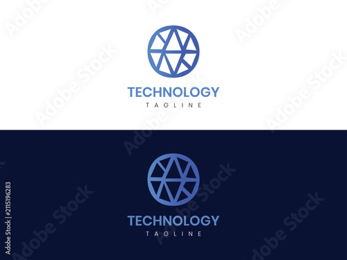 Worldwide Technology Modern Logo Vector Design