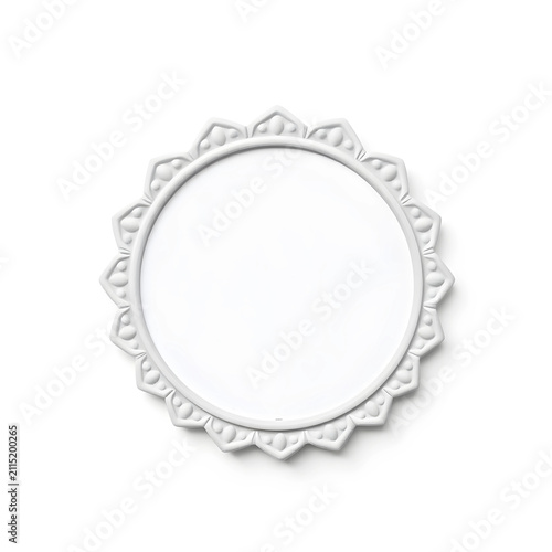 White round decorative fram...
