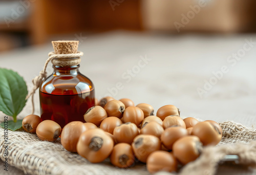 Argan oil bottle with cork ...