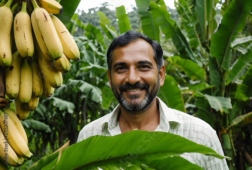 Smiling male farmer standin...