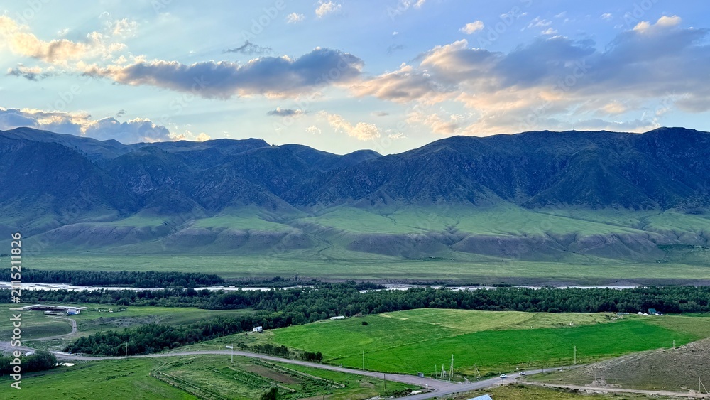 Fotografie landscape with mountains