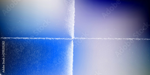 Foto Abstract cross light beam over blue grunge texture background with abstract back
