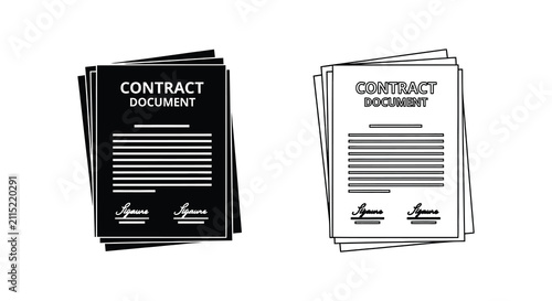 contract document silhouette paperwork agreement signature legal