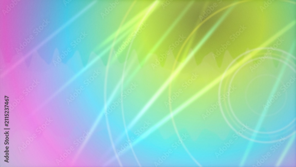 Fototapeta premium Abstract background with flowing light streaks and circular wave patterns