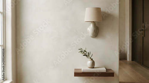 Elegant Limewash Painted Wall Abstract Visual Background with Clean Commercial Design Style Featuring Gradient, Texture, Wallpaper with Digital