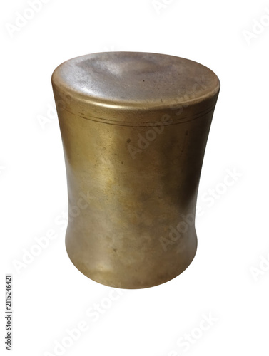 Rustic brown bronze cup without a handle