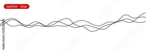 Fotografía Pattern cable curve with squiggle continuous line for squiggly long wavy