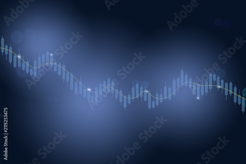 sound wave background With chart stock market or forex trading 