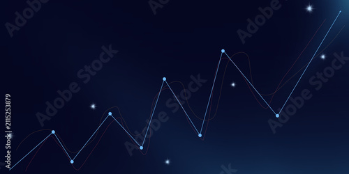 abstract background with stock market on forex trading
