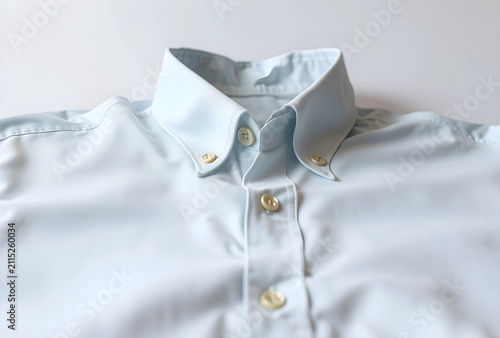 Light blue button-down dres...