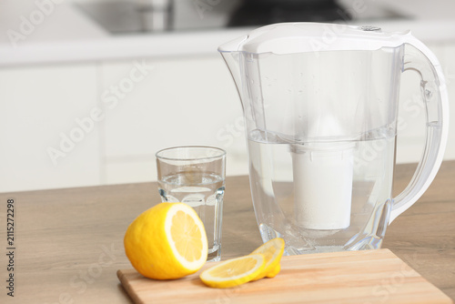 Water filter pitcher with a...