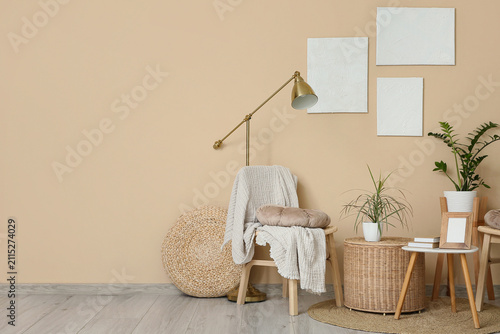 Coffee table and chairs nea...
