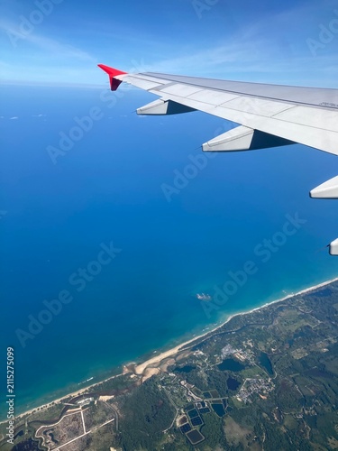 view from airplane window