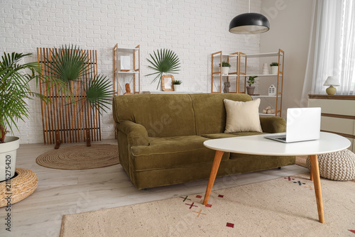 Interior of living room wit...