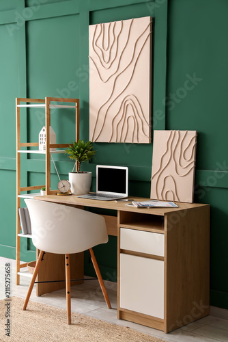 Interior of stylish room wi...