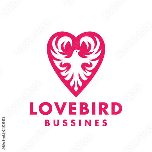 Love Bird creative Symbol Logo Vector Design