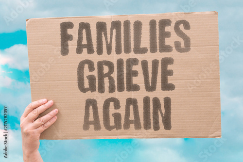 Foto "Families Grieve Again" Relatives are reliving their loss due to the scandal