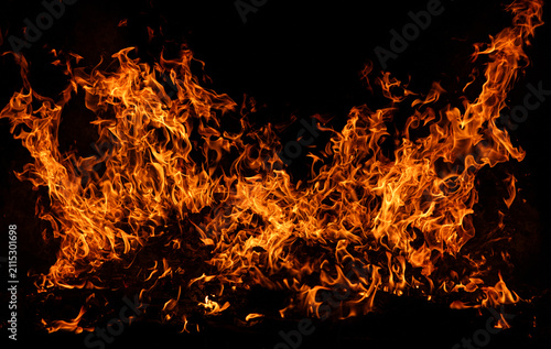 Bild auf Leinwand Fire Burning Fire Texture