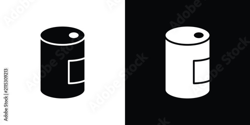 Canned food icon simple artwork group
