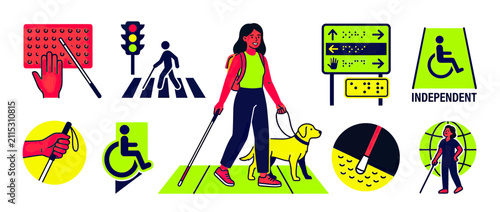 Konstfotografi Accessible urban elements for visually impaired people