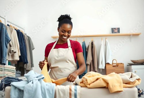 Smiling african american wo...
